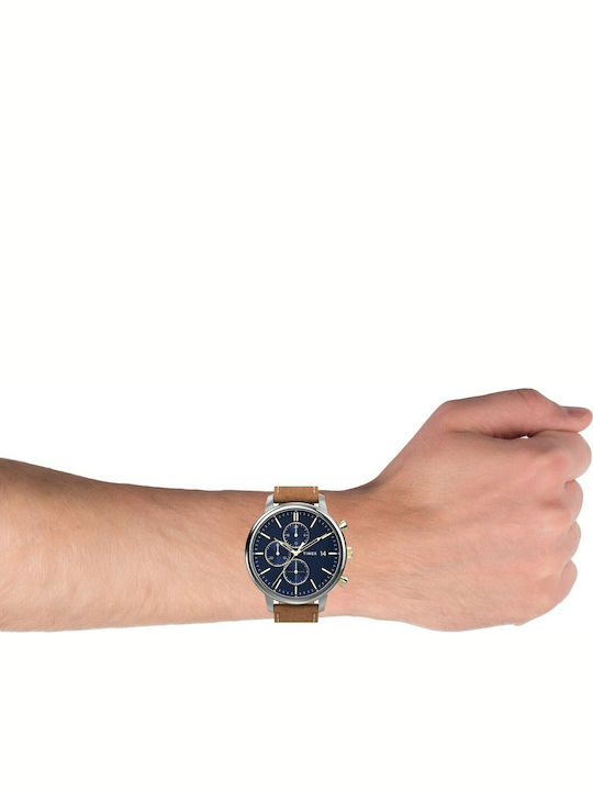 Timex Chicago Uhr Batterie mit Lederarmband Timex Chicago Uhr Batterie mit Lederarmband