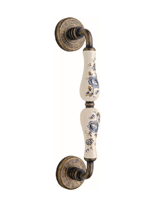 Roline Handle Front Door Κ310-06 260mm with Porcelain