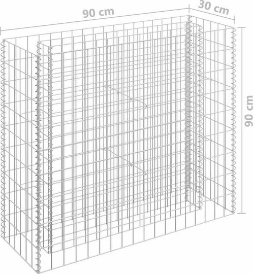 vidaXL Planter Garden Fencing Material 1pcs Silver