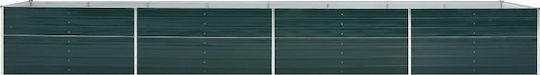 vidaXL Planter Box Metallic Green 80x45cm.