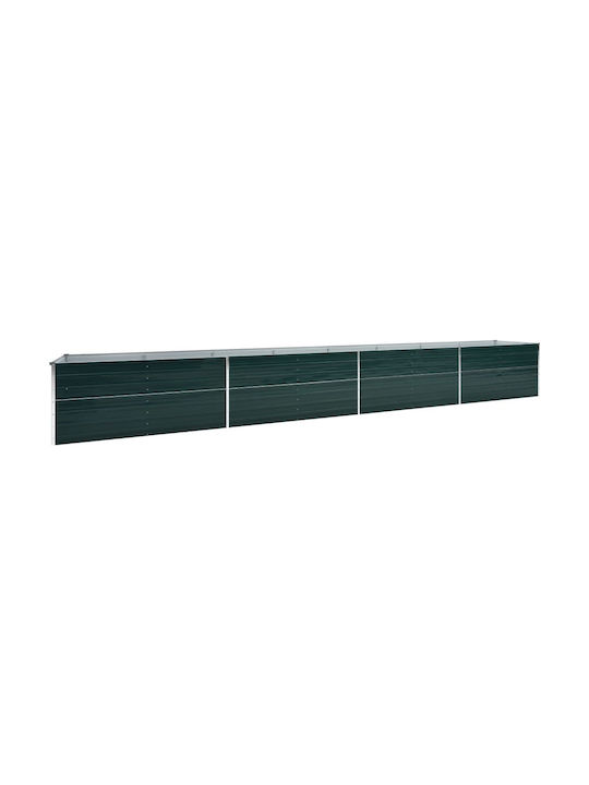 vidaXL Blumenkasten Metallisch Grün 80x45cm.