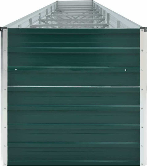 vidaXL Planter Box Metallic Green 80x45cm.