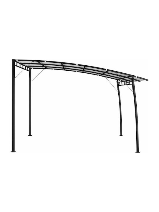 Πέργκολα Κήπου από Μέταλλο 400x300x225cm Μαύρη 47976 Πέργκολα Κήπου από Μέταλλο 400x300x225cm Μαύρη 47976