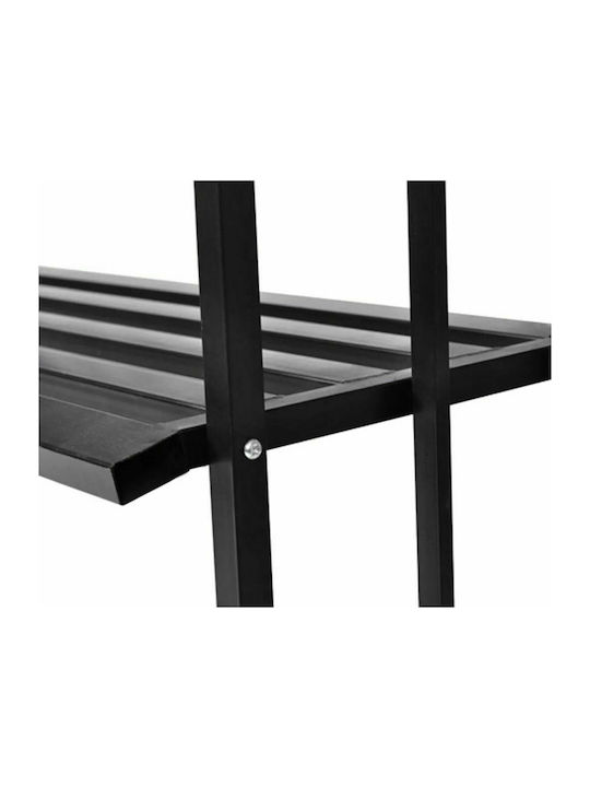Gartenbogen aus Metall in Schwarz Farbe 114x57x210cm