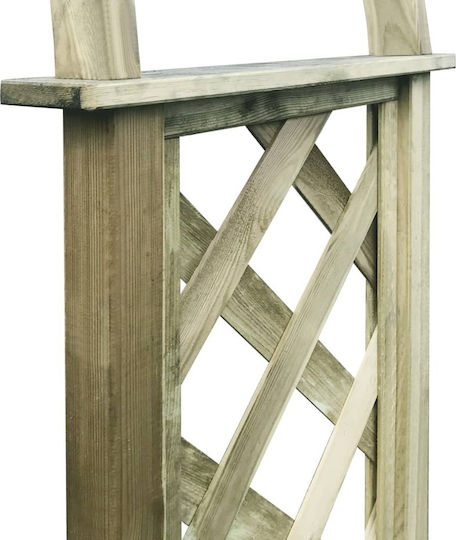 Arcadă De Grădină Din Lemn 138x237cm Maro 43256 Arcadă De Grădină Din Lemn 138x237cm Maro 43256