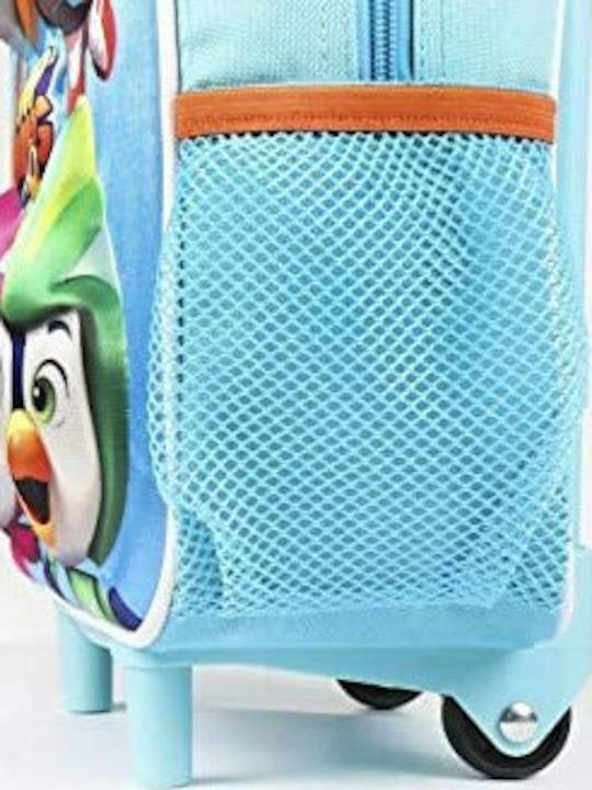 Nickelodeon Top Wing Ученическа раница Куфар Детска градина Тюркоазен с Джоб за бутилка