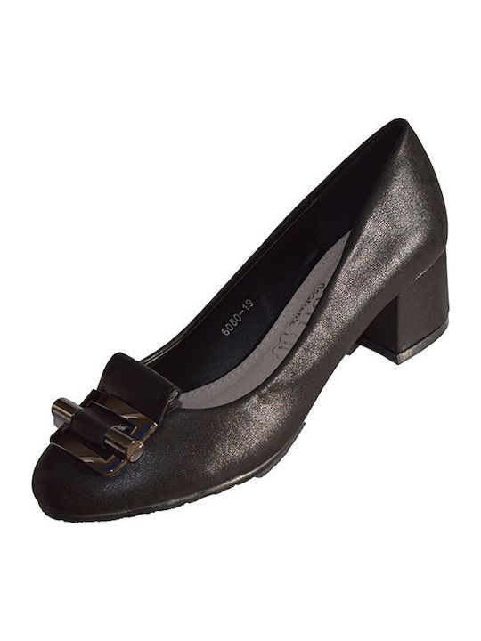 B-Soft Leder Pumps Schwarz