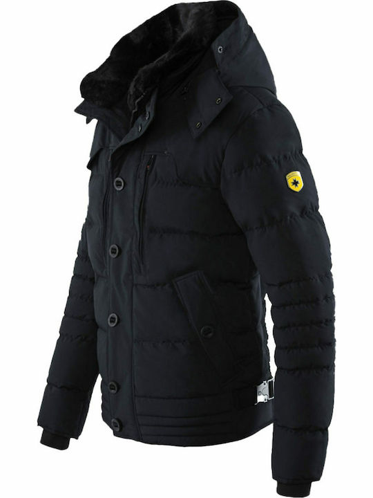 Stardust Χειμωνιάτικο Μπουφάν Puffer Navy Μπλε