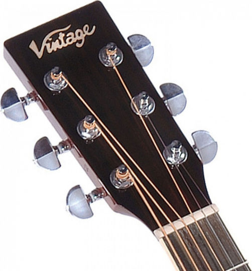 Vintage Semi-Akustik Gitarre VE330 Folk Sunburst