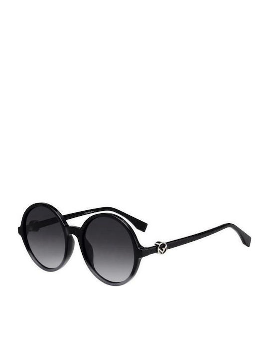 Fendi Women's Sunglasses with Gray Plastic Frame and Black Gradient Lens FF 0319/G/S 8079O