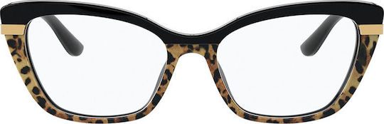 Dolce & Gabbana Eyeglass Frame Butterfly Brown Tortoise DG3325 3244