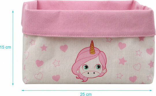 Kiokids Бебешка кошница за козметика Unicorn Розов 1бр Kiokids Бебешка кошница за козметика Unicorn Розов 1бр