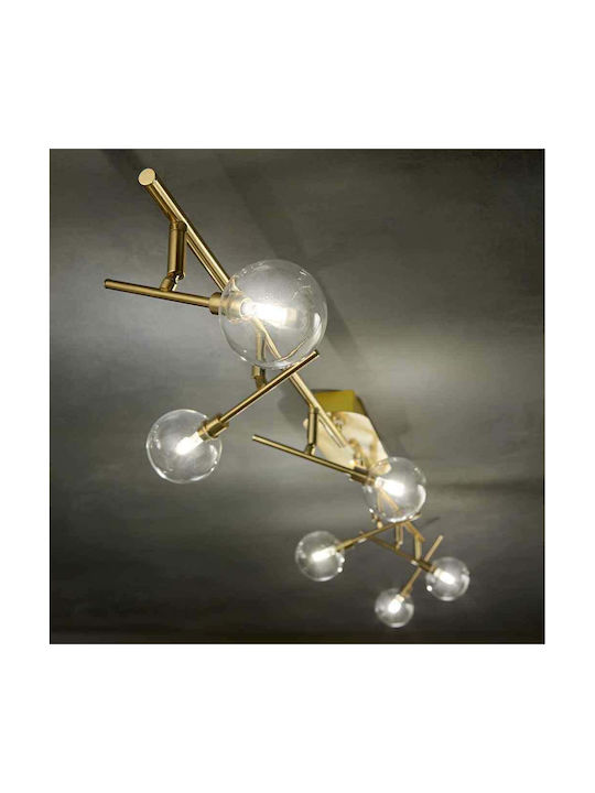 Ideal Lux Maracas PL4 Spot with 4 Lights and with Socket G4 in Gold Color