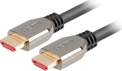 Lanberg HDMI 2.1 Ultra High Speed 48Gbps 4K 120Hz HDR VRR Cable HDMI male - HDMI male 1m Μαύρο