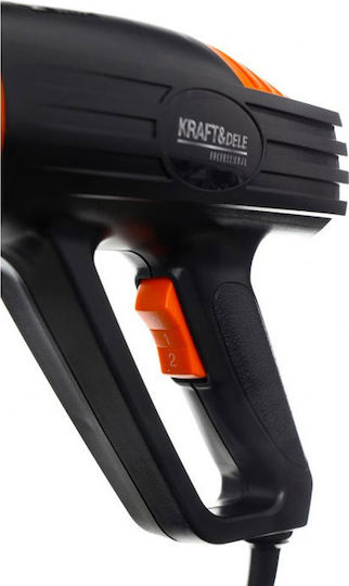 Kraft & Dele KD10390 Πιστόλι Θερμού Αέρα 2000W με Ρύθμιση Θερμοκρασίας εως και 600°C