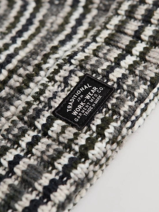 Space Dye Pom Pom Beanie Γυναικείος Σκούφος Πλεκτός Grey Space Dye