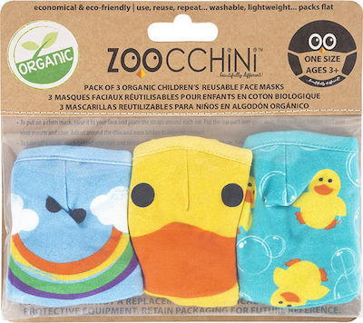 Zoocchini Cloth Face Mask Kids ΖΟΟ15903 3pcs