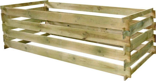 42955 Wooden Open Type Composter 610lt 160x80x58cm