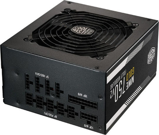 CoolerMaster MWE rev. 2.0 750W Μαύρο Τροφοδοτικό Υπολογιστή Full Modular 80 Plus Gold