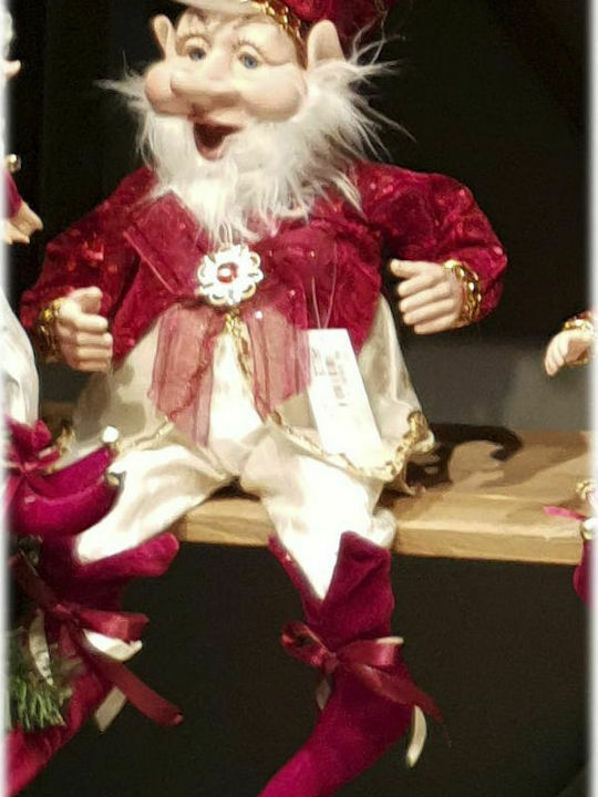 Iliadis Weihnachtsfigur Stoff Elf Rot 65x65cm