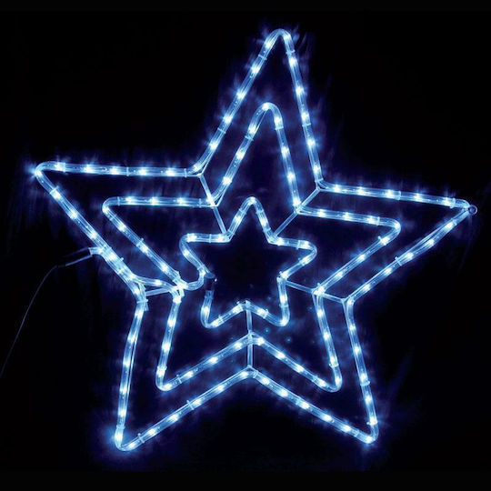 Eurolamp Plastic Illuminated Christmas Decorative Pendant Star 60x14x60cm White