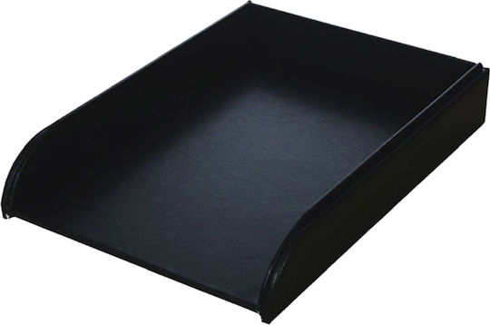 Osco Leather Filing Tray Black 33x24.5x6.3cm