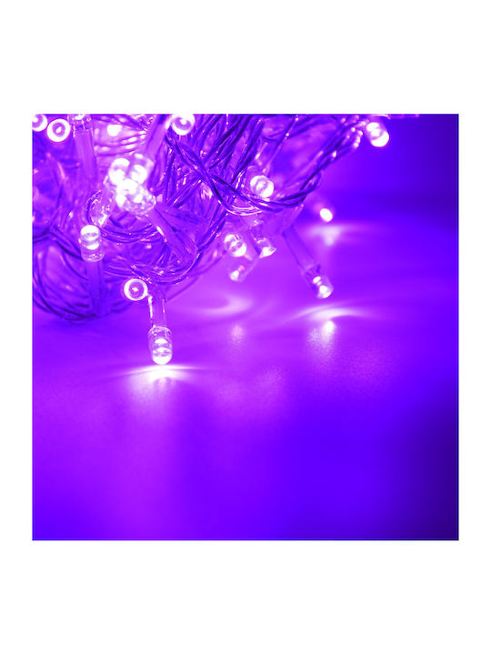 Programmable Christmas LED Light Purple 8m TnS