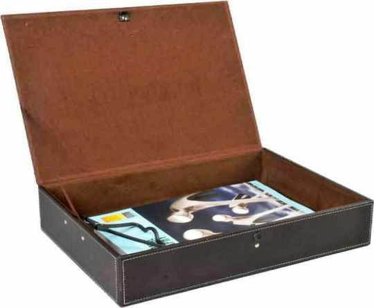 Osco File Box with Lid 9574 Brown