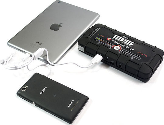 BS Booster Power Box Portabil Starter Baterie Auto 12000mAh cu Φακό / Banca de alimentare / USB 12V