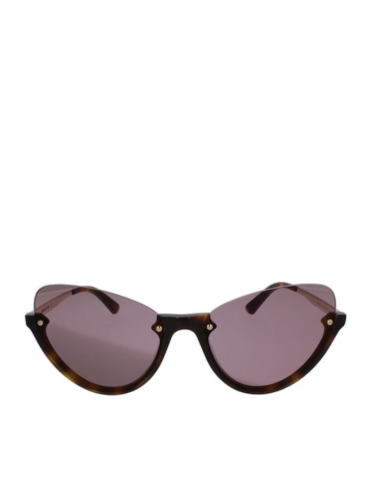 Alexander McQueen Γυαλιά Ηλίου Καφέ με Mixed Σκελετό Alexander McQueen Γυαλιά Ηλίου Καφέ με Mixed Σκελετό