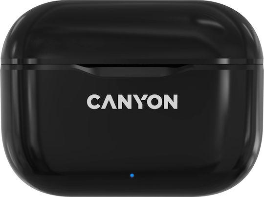 Canyon CNE-CBTHS3B In-ear Bluetooth Handsfree Ακουστικά με Αντοχή στον Ιδρώτα και Θήκη Φόρτισης Μαύρα