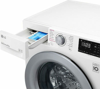 LG F4WN209S4E Waschmaschine Inverter Direct Drive 9kg mit Dampf 1400 Umdrehungen Weiß