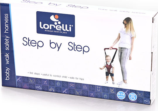 Lorelli Safety Harness Step By Step mit Stützgurte für 6+ Monate Schwarz