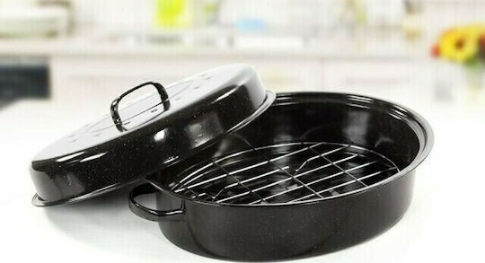 Homestyle Dutch Oven Oval mit Grillrost 36x26cm 2Stück