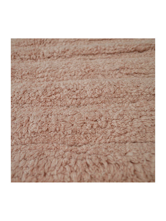 Lino Home Non-Slip Bath Mat Cotton Denny 2500000307 Pink 60x100cm