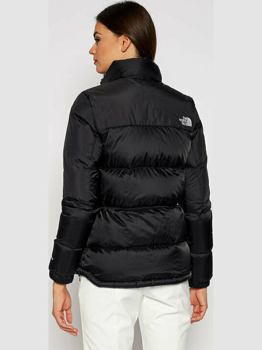 Diablo Women's for Hiking Short Puffer Jacket for Winter with Hood Black