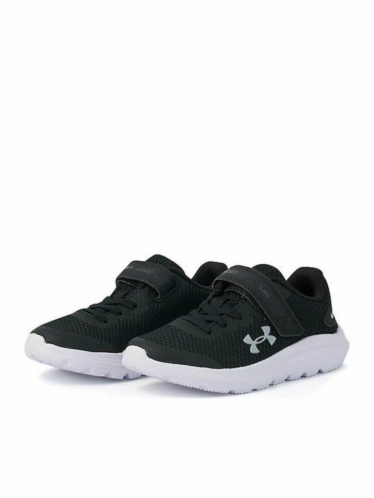 Surge 2 Kids Sports Shoes Running with Hoop & Loop Closure Black