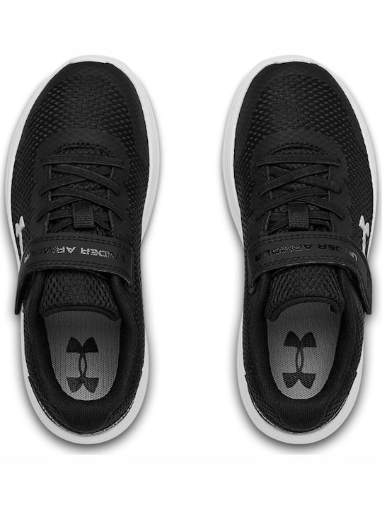 Surge 2 Kids Sports Shoes Running with Hoop & Loop Closure Black