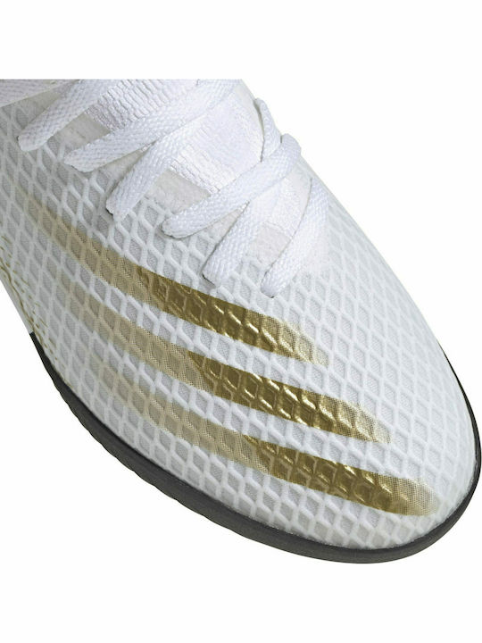 X Ghosted.3 Turf Kids Soccer Cleats Cloud White / Met.gold Melange / Core Black