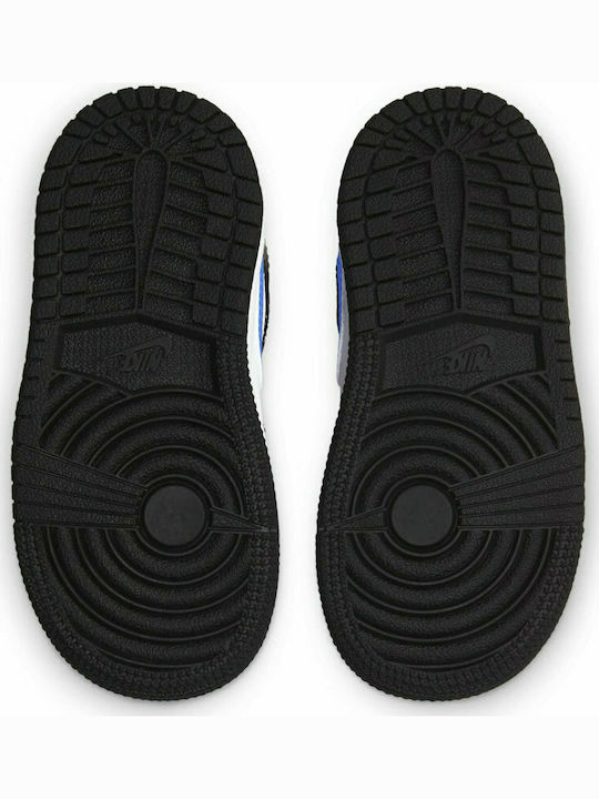 Air 1 Mid Kids Sports Shoes Basketball with Laces Black