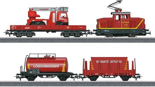 Marklin Starter Set Fire Department Set mit Zug mit Licht für 6+ Jahre+ Jahre