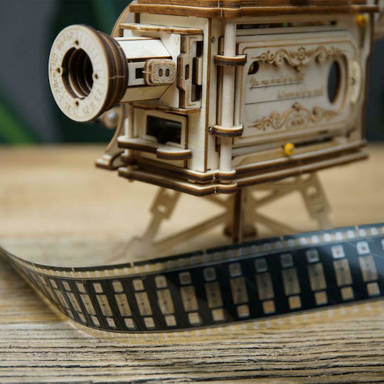 Robotime Παιχνίδι Κατασκευών Ξύλινo Vitascope Mechanical Movie Projector Kit για Παιδιά 12+ Ετών