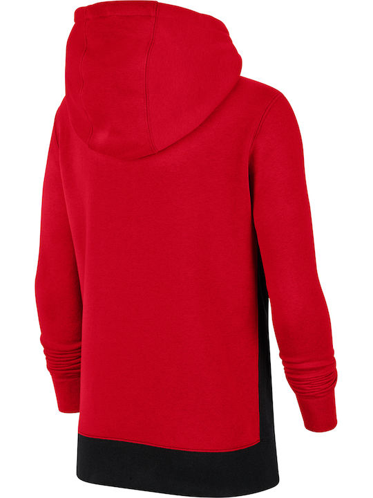 Nike Παιδικό Φούτερ με Κουκούλα για Αγόρι Κόκκινο Sportswear Club