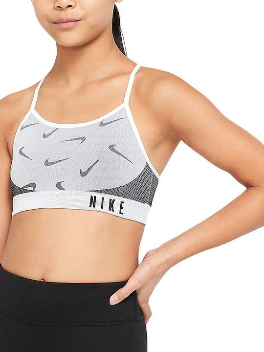 Nike Παιδικό Μπουστάκι Λευκό Indy Seamless