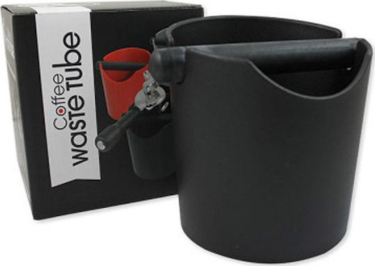 Rhino Coffee Gear Waste Knock Box Container from Silicone and Plastic 13.5x13.5x15cm Black