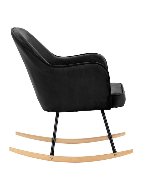 Rocking Armchair Black 60x84x79cm