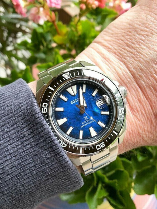 Seiko Prospex Ρολόι Αυτόματο με Μεταλλικό Μπρασελέ Seiko Prospex Ρολόι Αυτόματο με Μεταλλικό Μπρασελέ