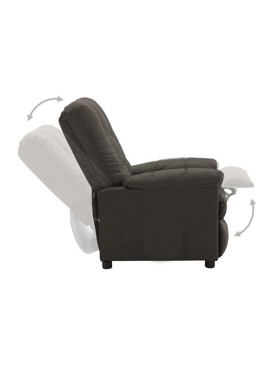 Fotoliu Relax Masaj cu Puf Taupe 74x99x102cm
