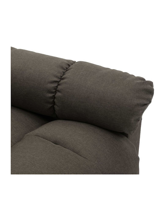 Fotoliu Relax Masaj cu Puf Taupe 74x99x102cm