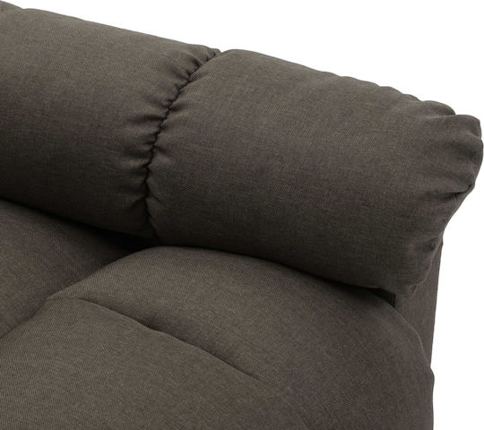 Relaxsessel Friseurwaschbecken mit Fußhocker Taupe 74x99x102cm